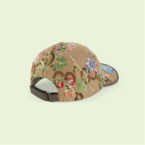 casquette fleur gucci|gucci floral gorgeous orchid.